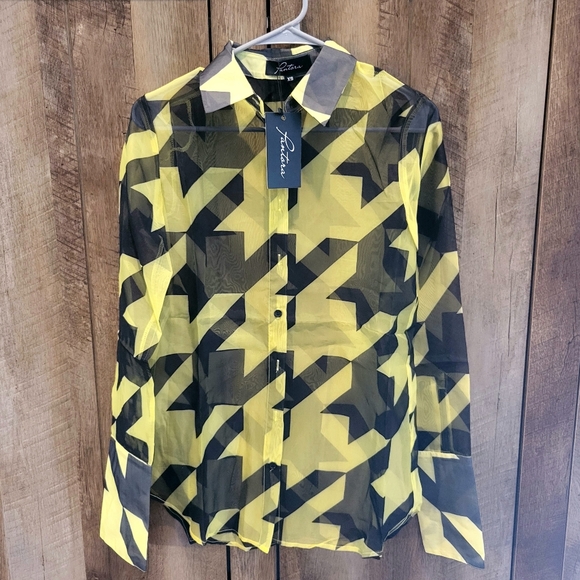 Pantora Women's LaTisha Organza Button Up - XS - Picture 2 of 10